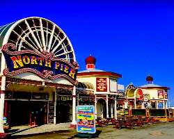 North Pier has many attractions for tourists like North Pier has many attractions for tourists like Gypsy palm reader, ice cream parlor, the North Pier Theater, Vistorian tearoom and the carousel and